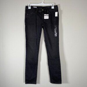 GAP 1969 Always Skinny Skimmer Denim Jeans Women's 24 Black Casual Pants NWT